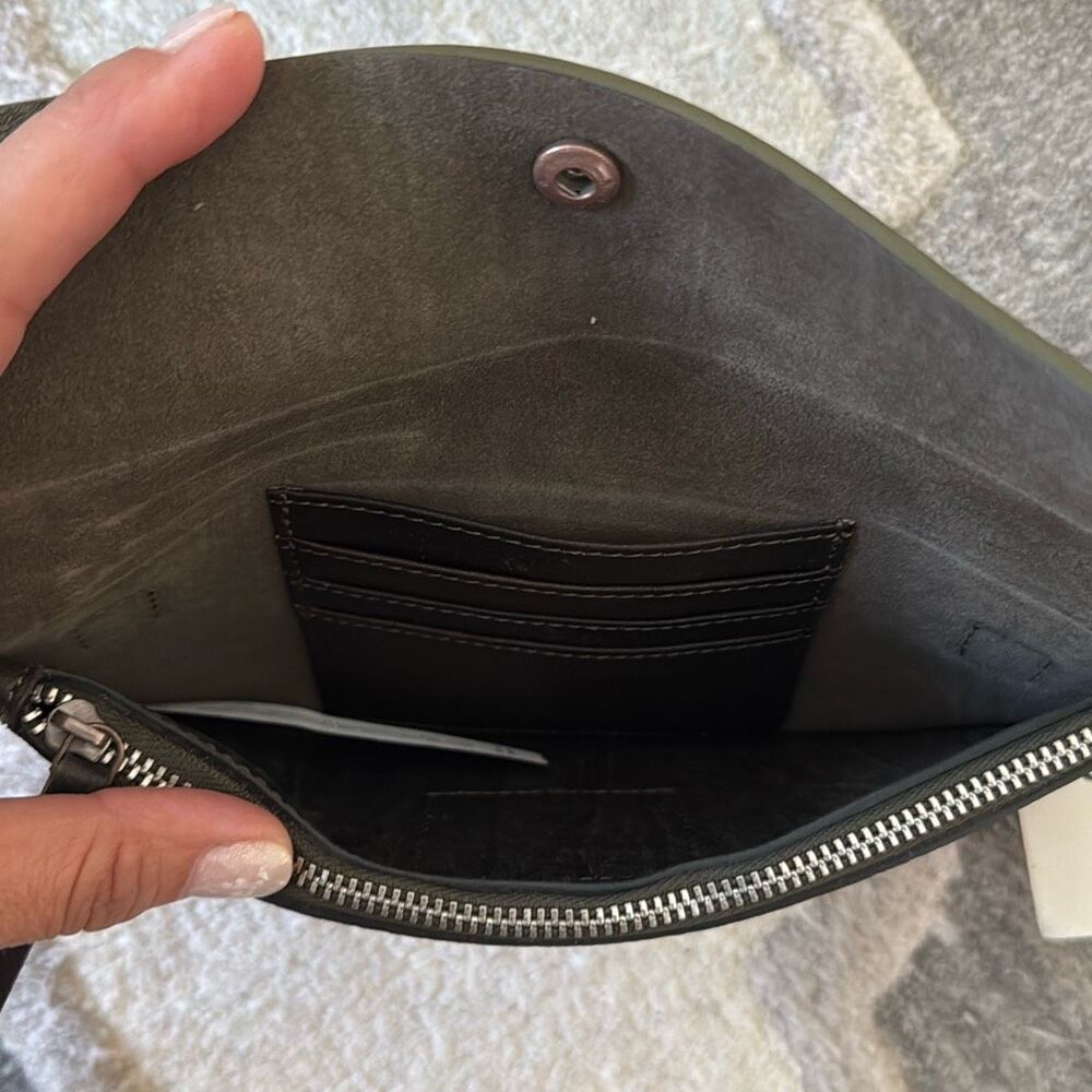 Free People We The Free Western Stud Wallet in Olive Black - Picture 6 of 7